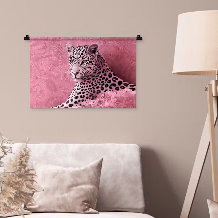 Wandkleed - Panter - Luxe - Roze — 2