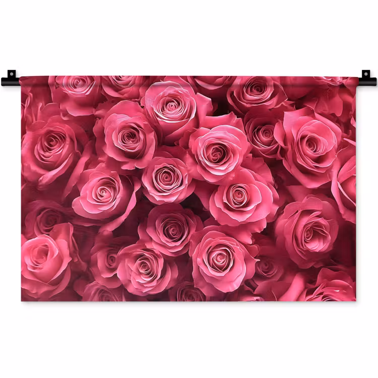 Wandkleed - Rozen - Pink - Bloem — 1