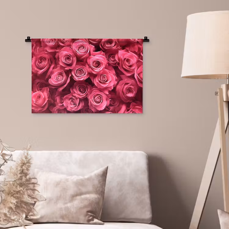 Wandkleed - Rozen - Pink - Bloem — 2