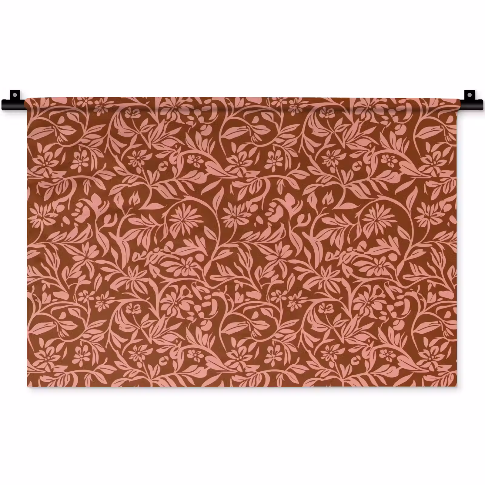 Wandkleed - Bloemen - Print - Roze — 1