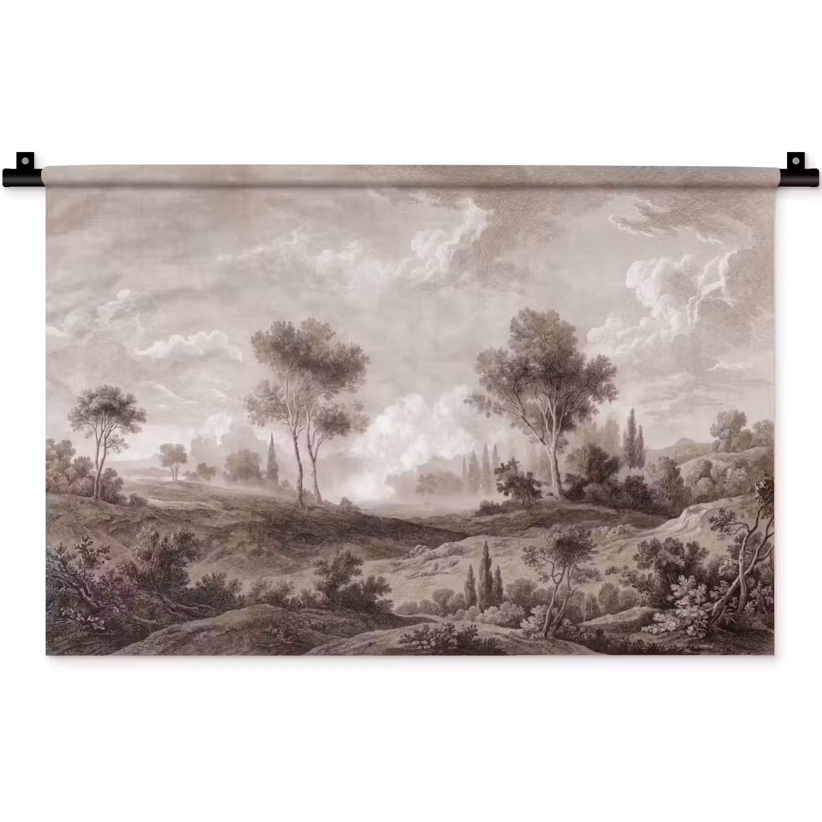 Wandkleed - Klassiek - Landschap - Neutraal — 1