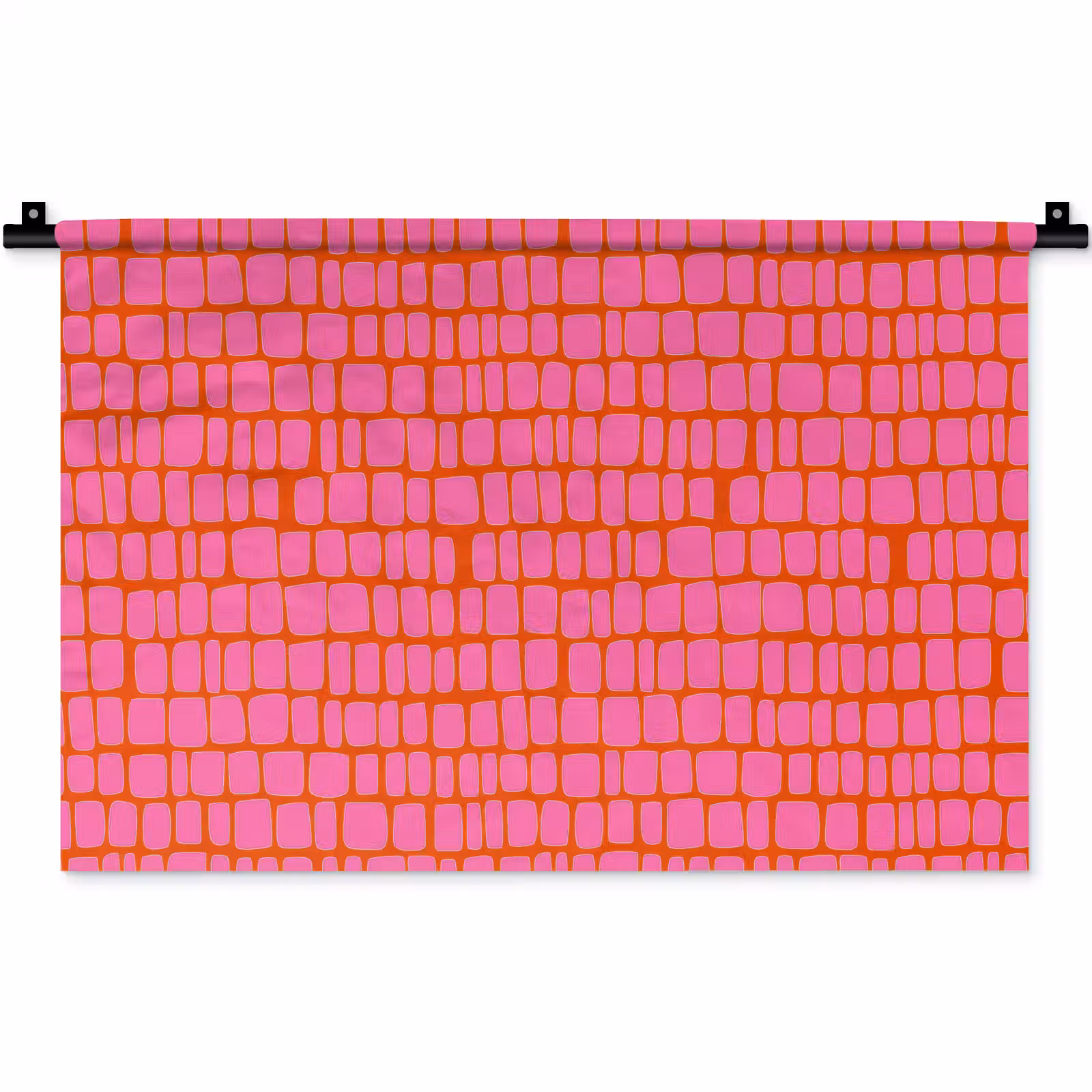 Wandkleed - Organisch - Raster - Roze — 1