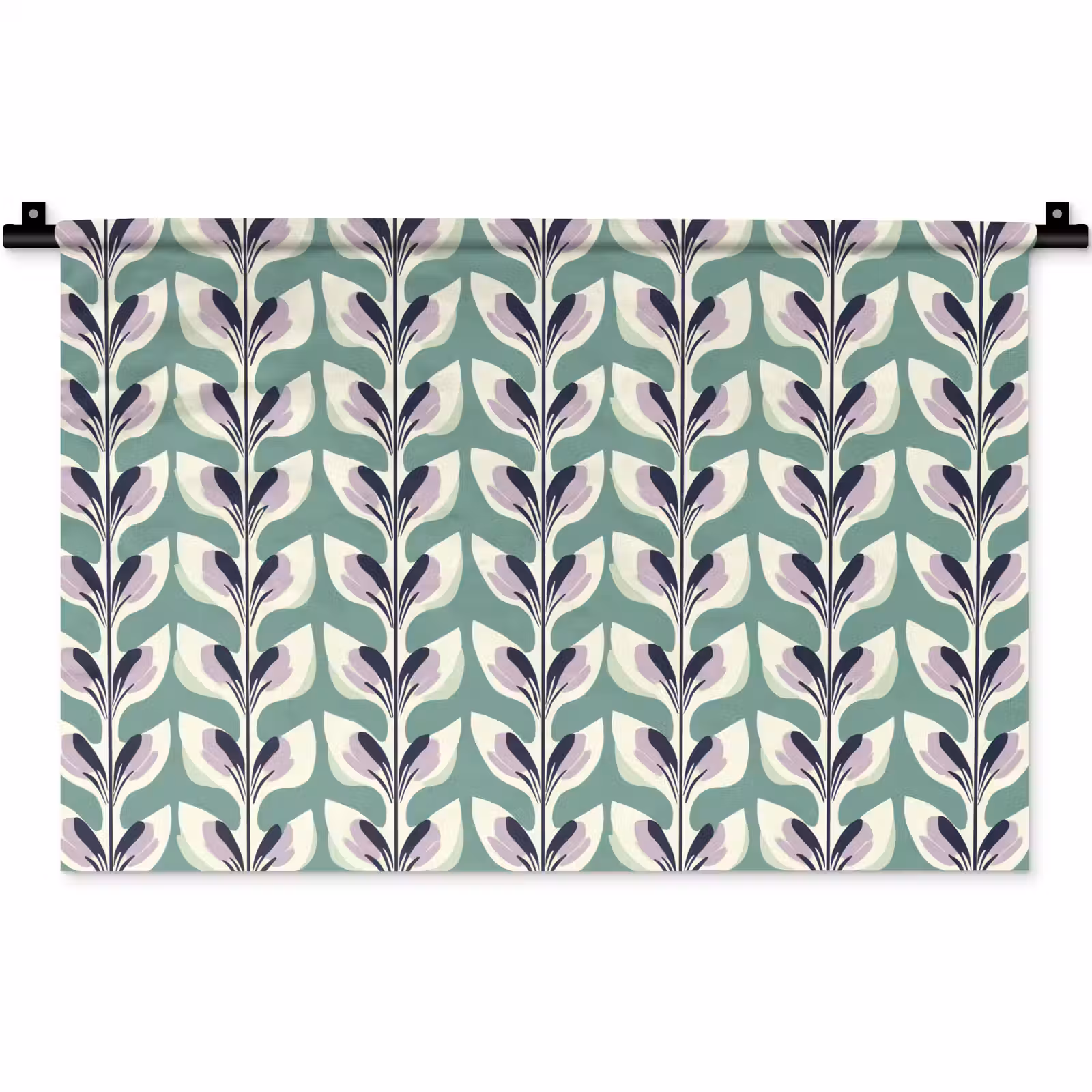 Wandkleed - Retro - Modern - Groen — 1