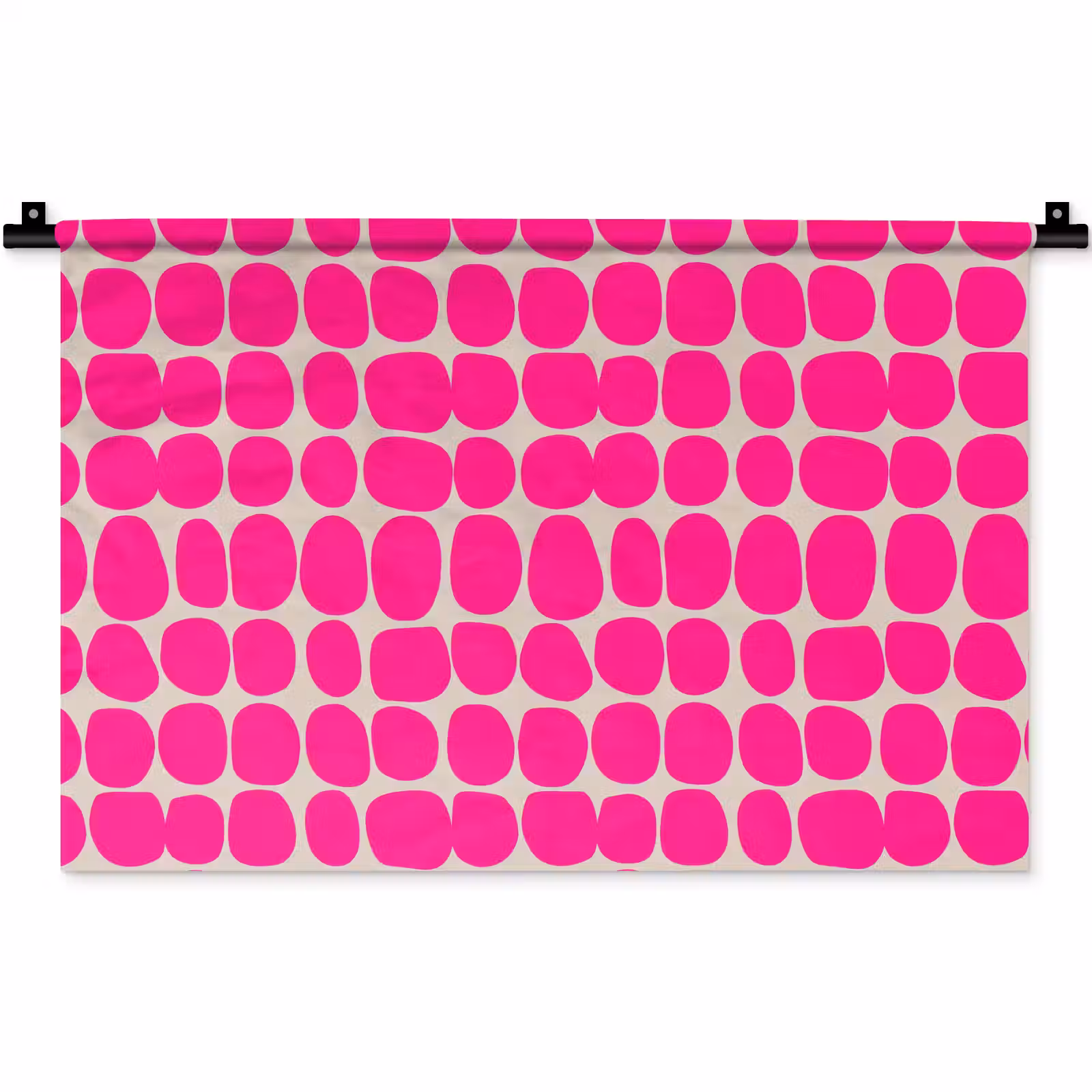 Wandkleed - Stippen - Patroon - Roze — 1