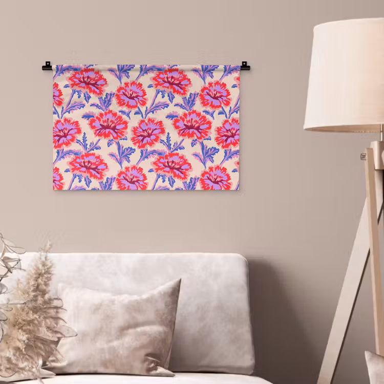 Wandkleed - Bloemen - Patroon - Meerkleurig — 2