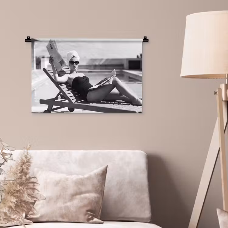 Wandkleed - Glamour - Modern - Zwart - Wit — 2
