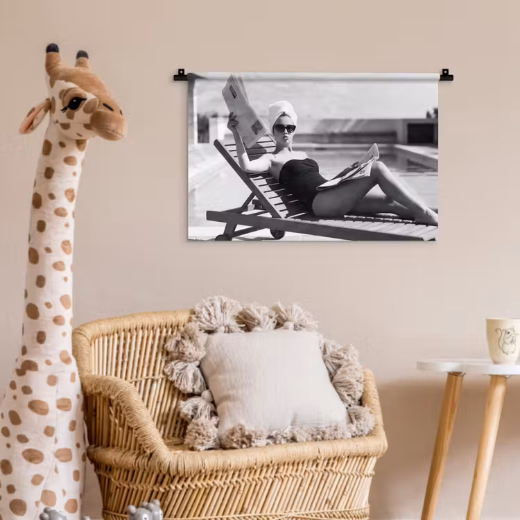 Wandkleed - Glamour - Modern - Zwart - Wit — 5