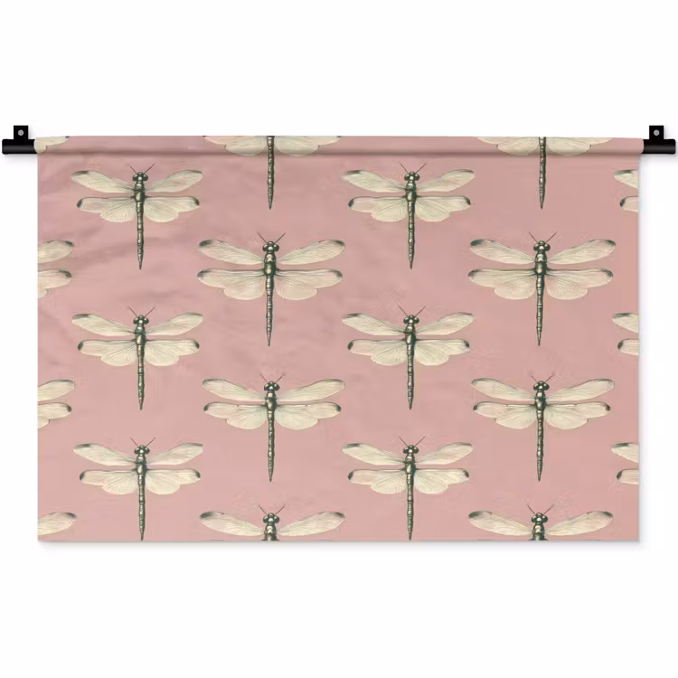 Wandkleed - Lillibellen - Patroon - Roze — 1