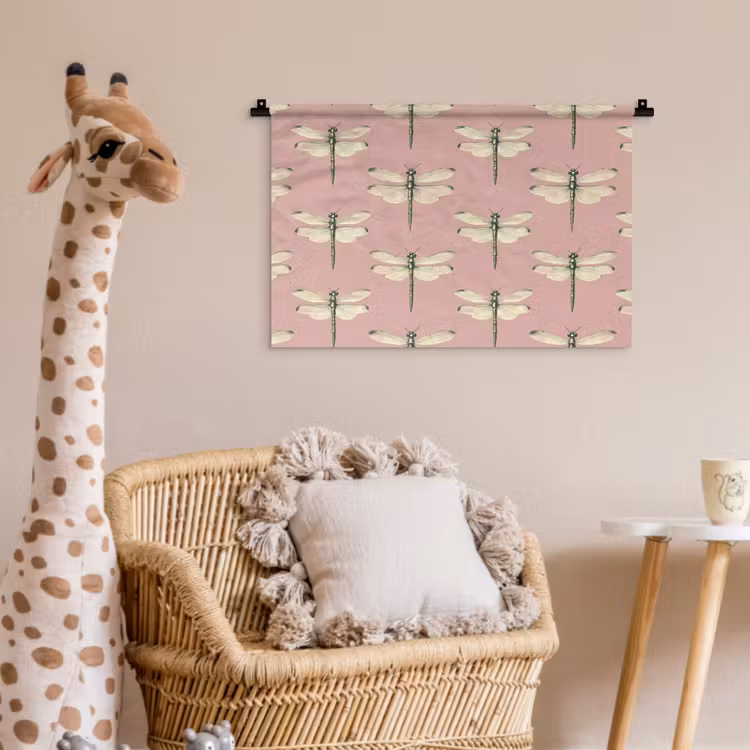Wandkleed - Lillibellen - Patroon - Roze — 5