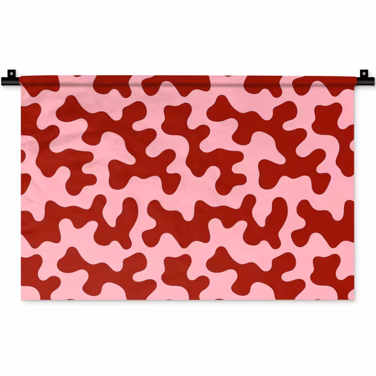 Wandkleed - Modern - Abstract - Rood — 1