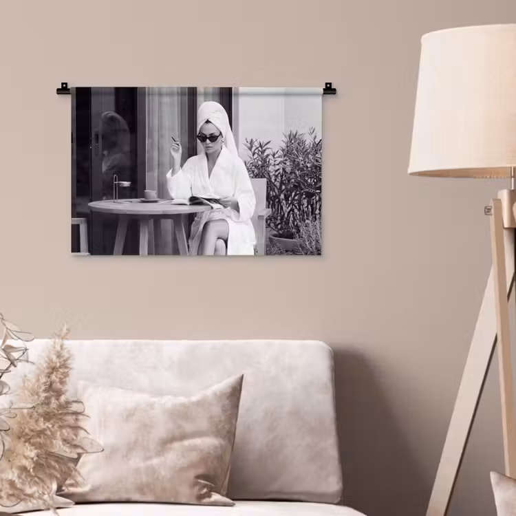 Wandkleed - Modern - Vrouw - Zwart - Wit — 2