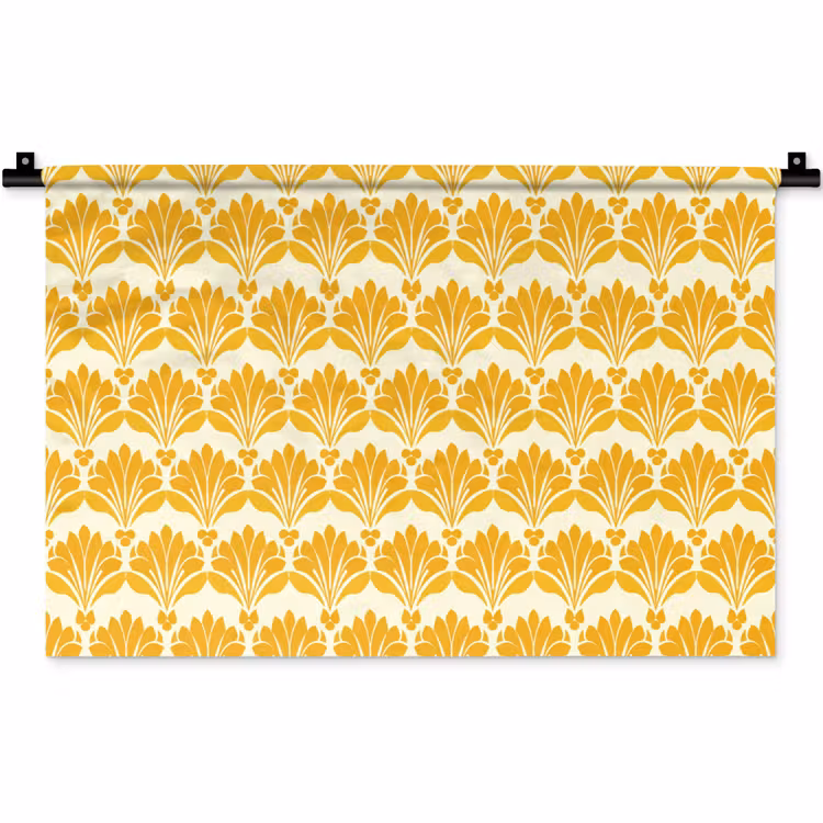 Wandkleed - Patroon - Motief - Geel — 1