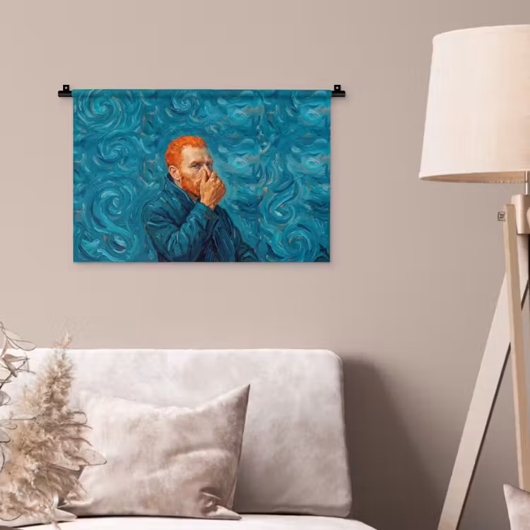Wandkleed - Portret - Klassiek - Blauw — 2
