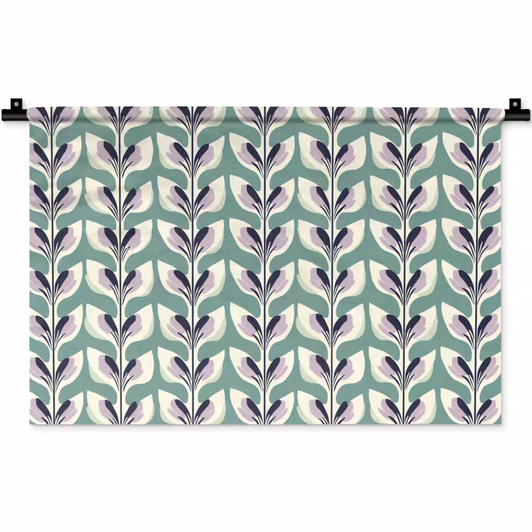 Wandkleed - Retro - Modern - Groen — 1