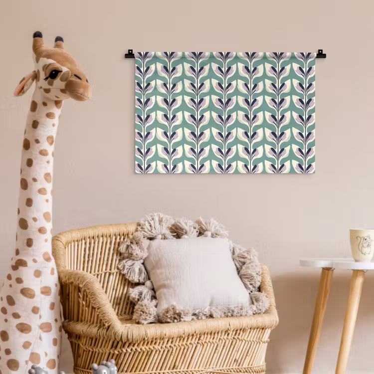 Wandkleed - Retro - Modern - Groen — 5