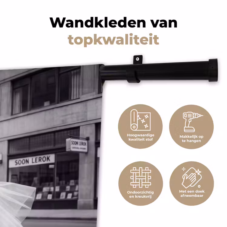 Wandkleed - Retro - Vrouw - Zwart - Wit — 3
