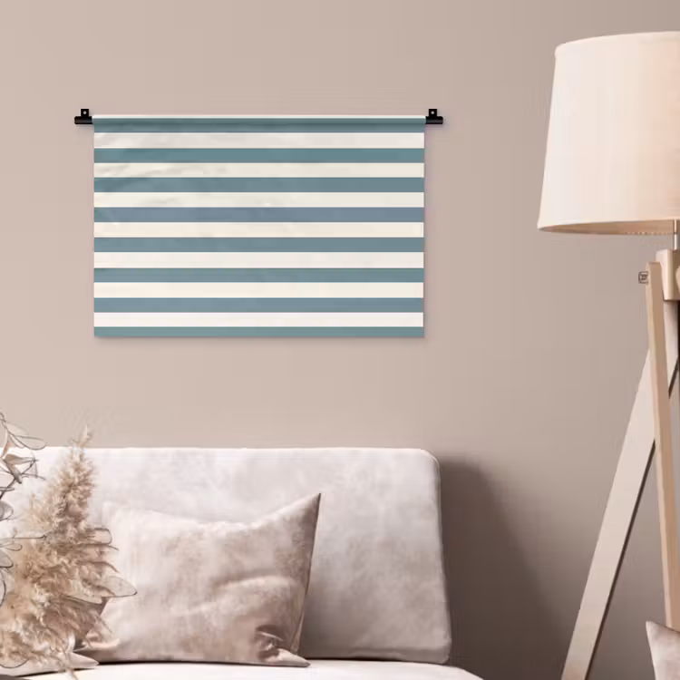 Wandkleed - Strepen - Modern - Blauw — 2