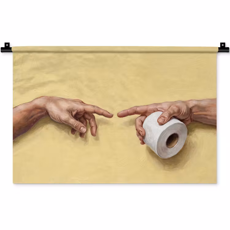 Wandkleed - Klassiek - Kunst - Humor — 1