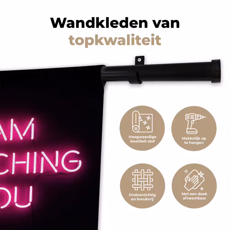 Wandkleed - Man - Tekst - Neon — 3