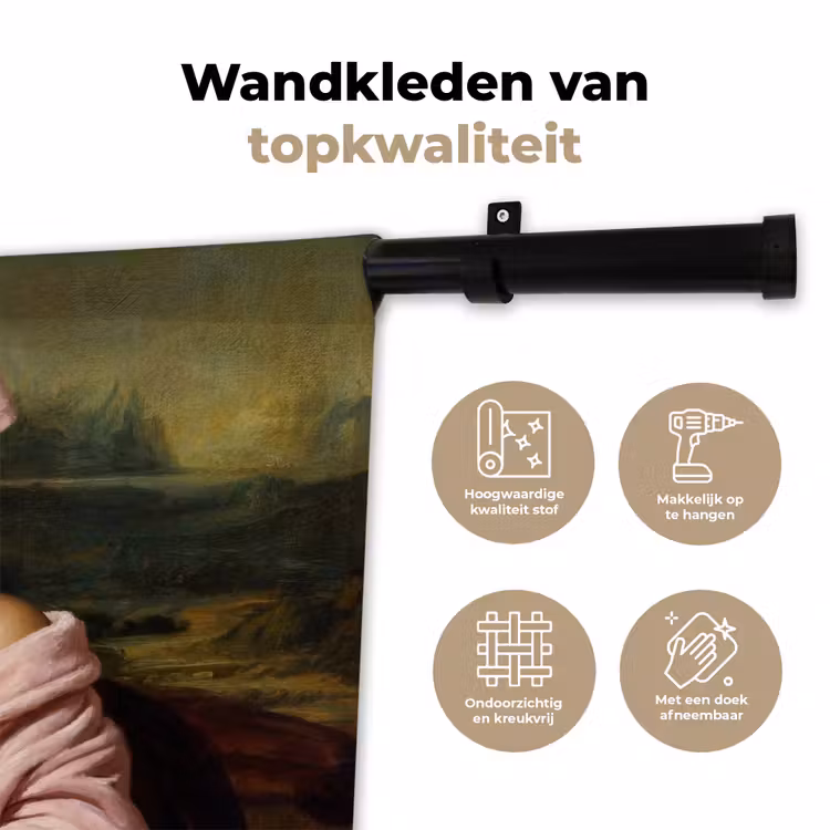 Wandkleed - Mona - Klassiek - Roze — 3