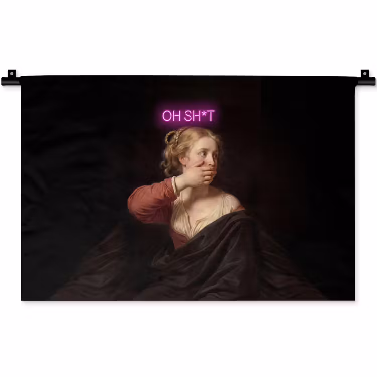 Wandkleed - Quote - Neon - vrouw — 1