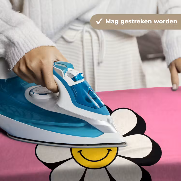 Wandkleed - Smiley - Bloem - Roze — 6