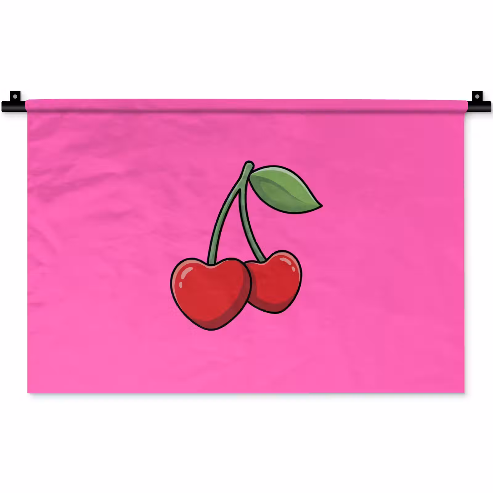 Wandkleed - Kers - Roze - Fruit — 1