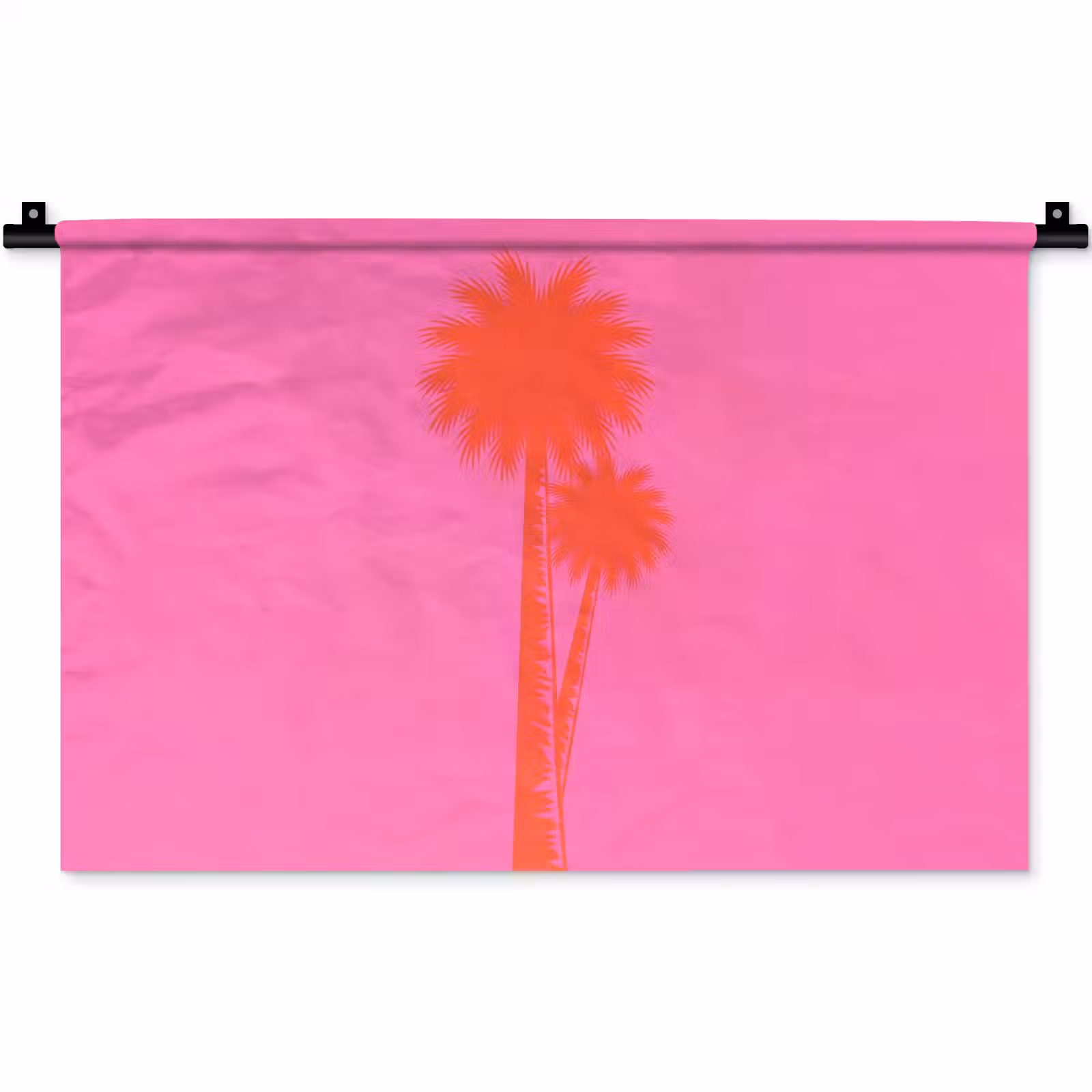 Wandkleed - Palmbomen - Modern - Roze — 1
