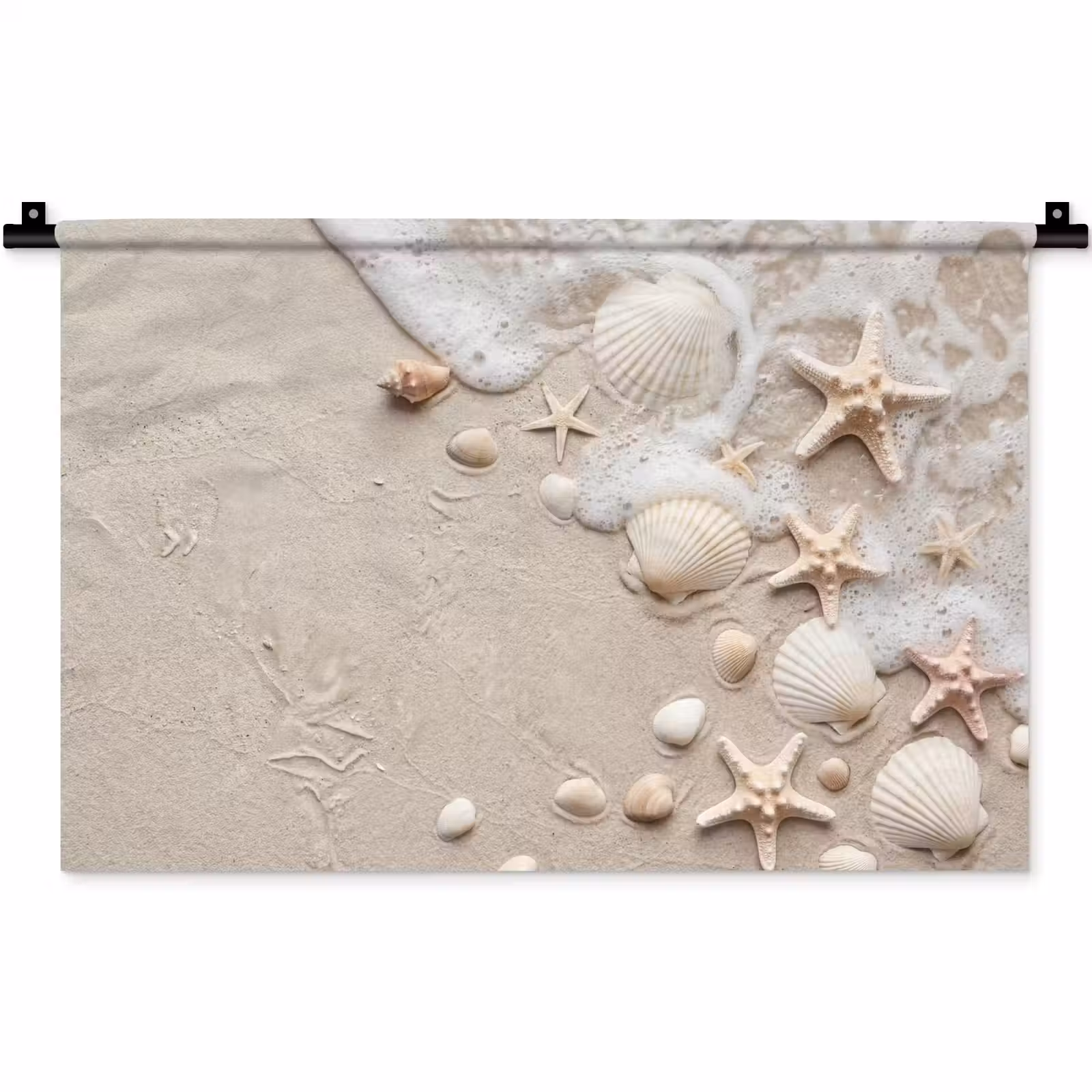 Wandkleed - Schelpen - Zeesterren - Strand — 1