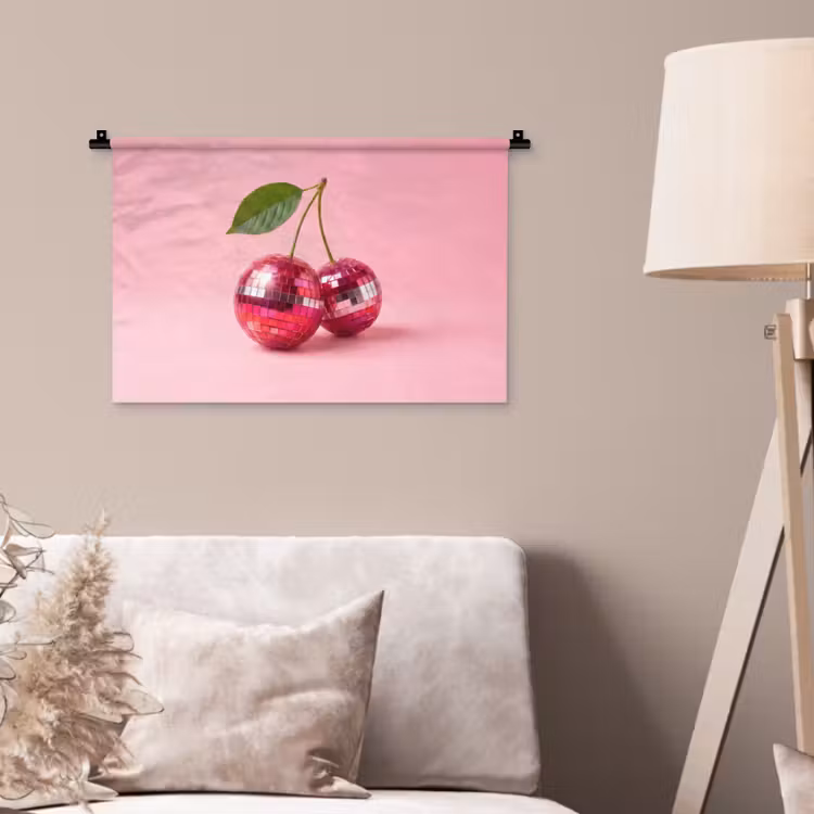 Wandkleed - Disco - Kersen - Roze — 2