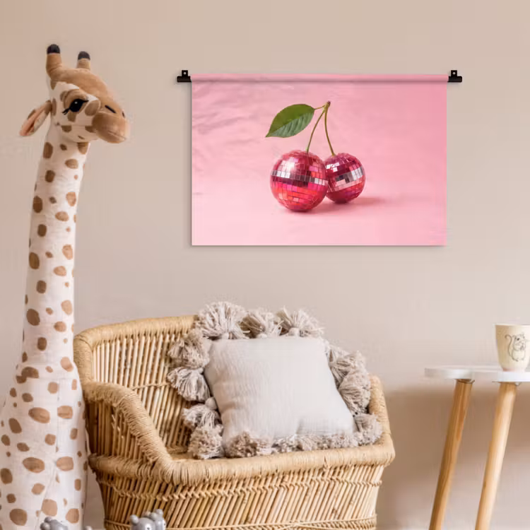 Wandkleed - Disco - Kersen - Roze — 5