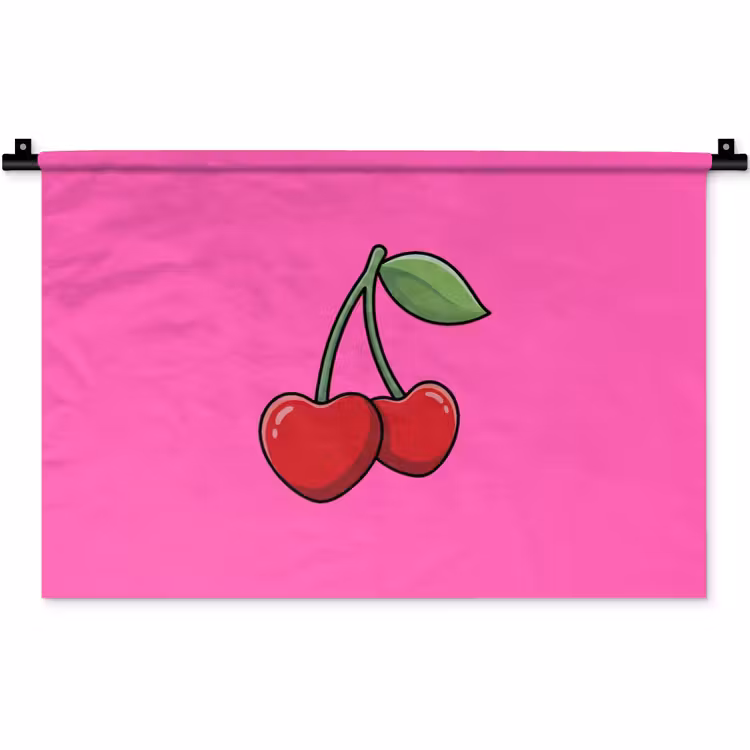 Wandkleed - Kers - Roze - Fruit — 1