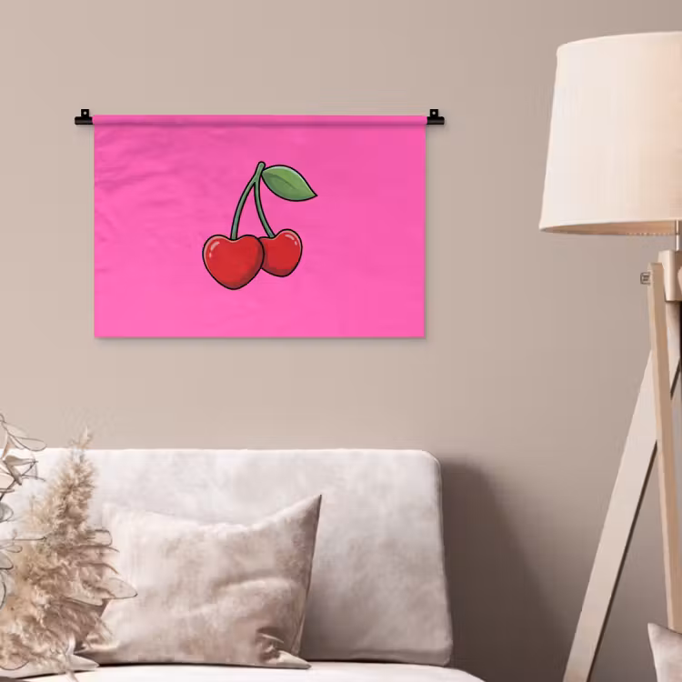Wandkleed - Kers - Roze - Fruit — 2