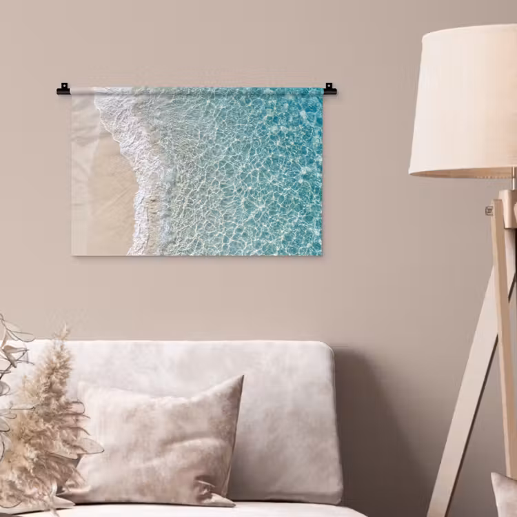 Wandkleed - Kust - Zand - Blauw — 2