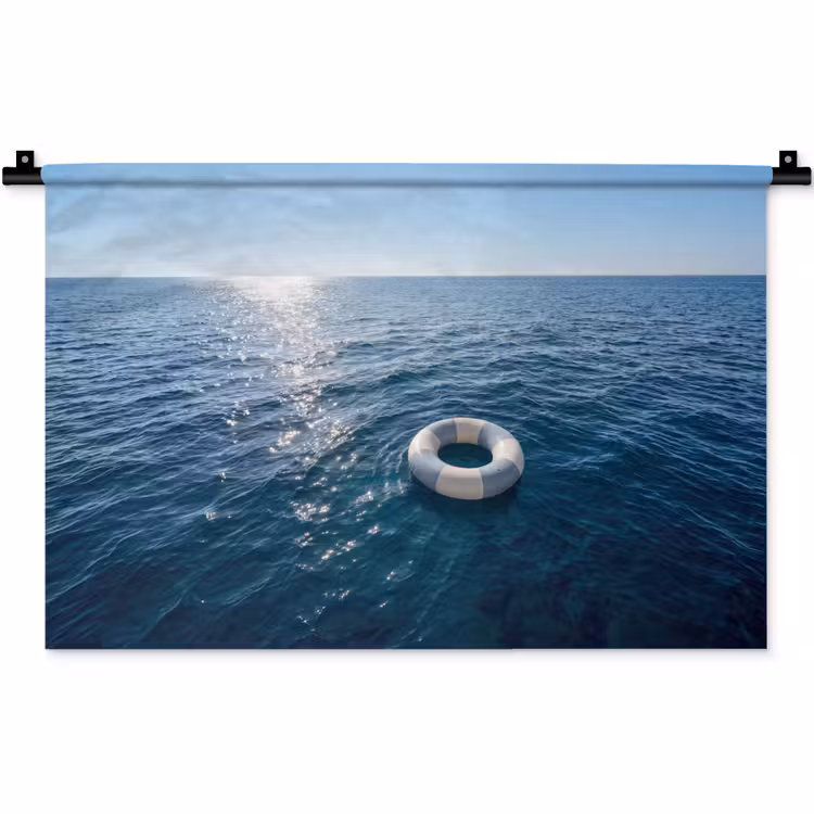 Wandkleed - Oceaan - Zwemband - Horizon — 1