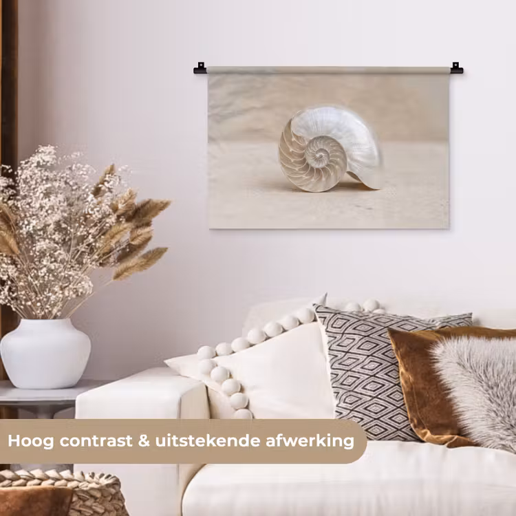 Wandkleed - Schelp - Spiraal - Beige — 4