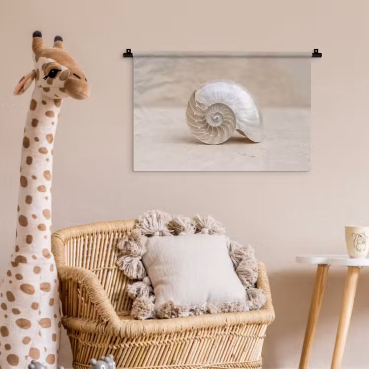 Wandkleed - Schelp - Spiraal - Beige — 5