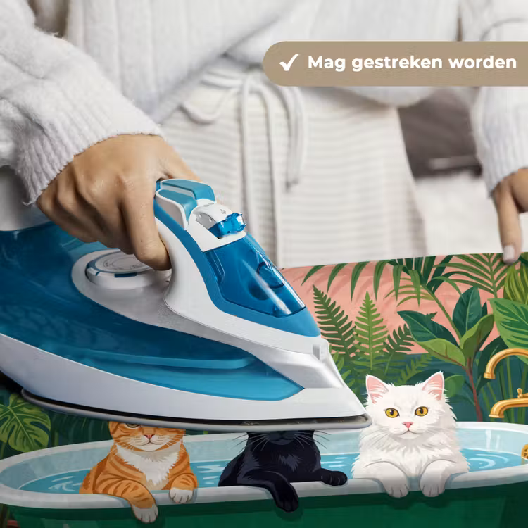 Wandkleed - Badkamer - Kattenparade - Kleurrijk — 6
