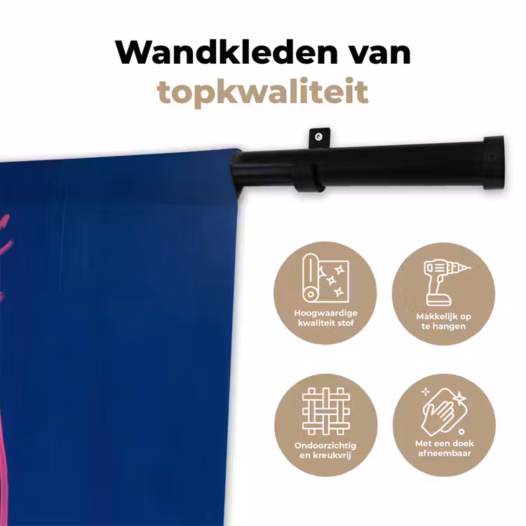 Wandkleed - Brutaal - Grappig - Blauw — 3