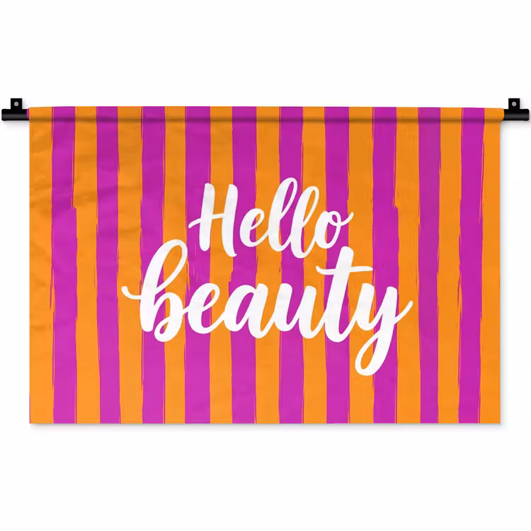 Wandkleed - Modern - Hello - Oranje — 1