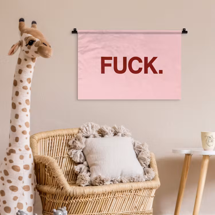 Wandkleed - Statement - Krachtig - Roze — 5