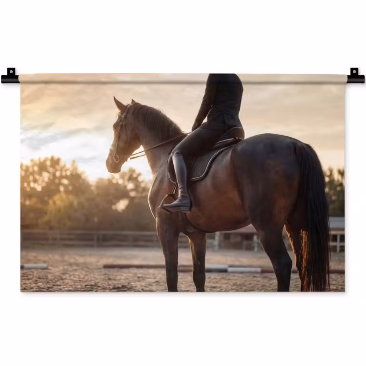 Wandkleed - Harmonie - Ruiter - Zon — 1