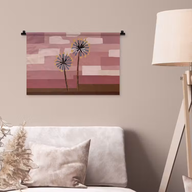 Wandkleed - Illustratie - Bloemen - Vlakken - Abstract — 2