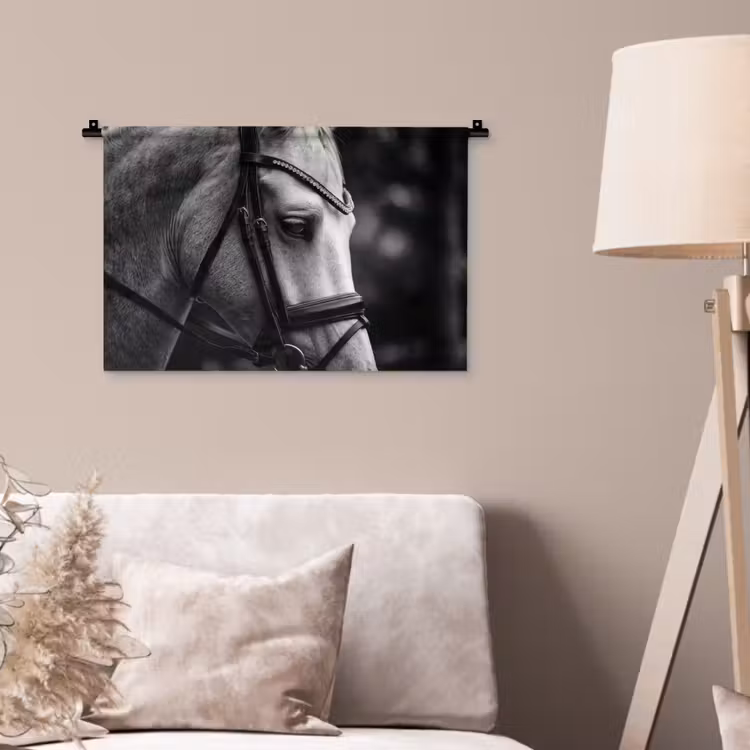 Wandkleed - Paard - Schimmel - Portret — 2