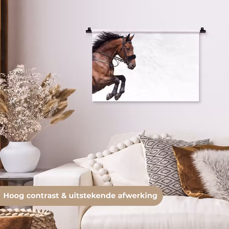 Wandkleed - Paard - Springen - Modern — 4