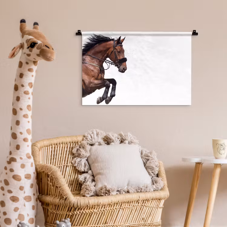 Wandkleed - Paard - Springen - Modern — 5