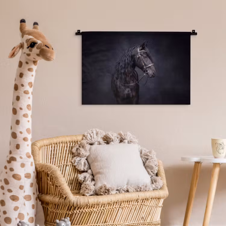 Wandkleed - Portret - Paard - Donker — 5
