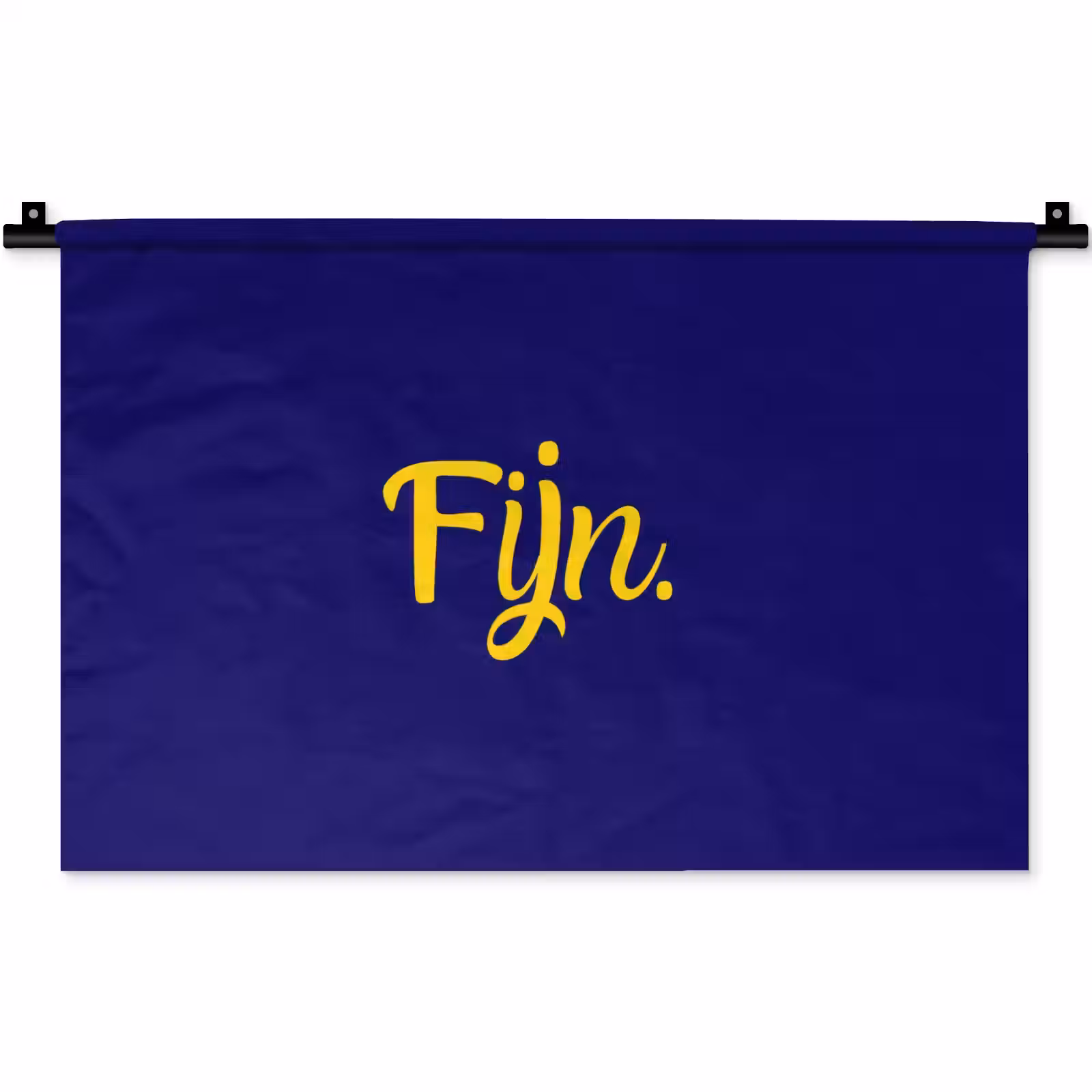 Wandkleed - Blauw - Geel - Fijn — 1