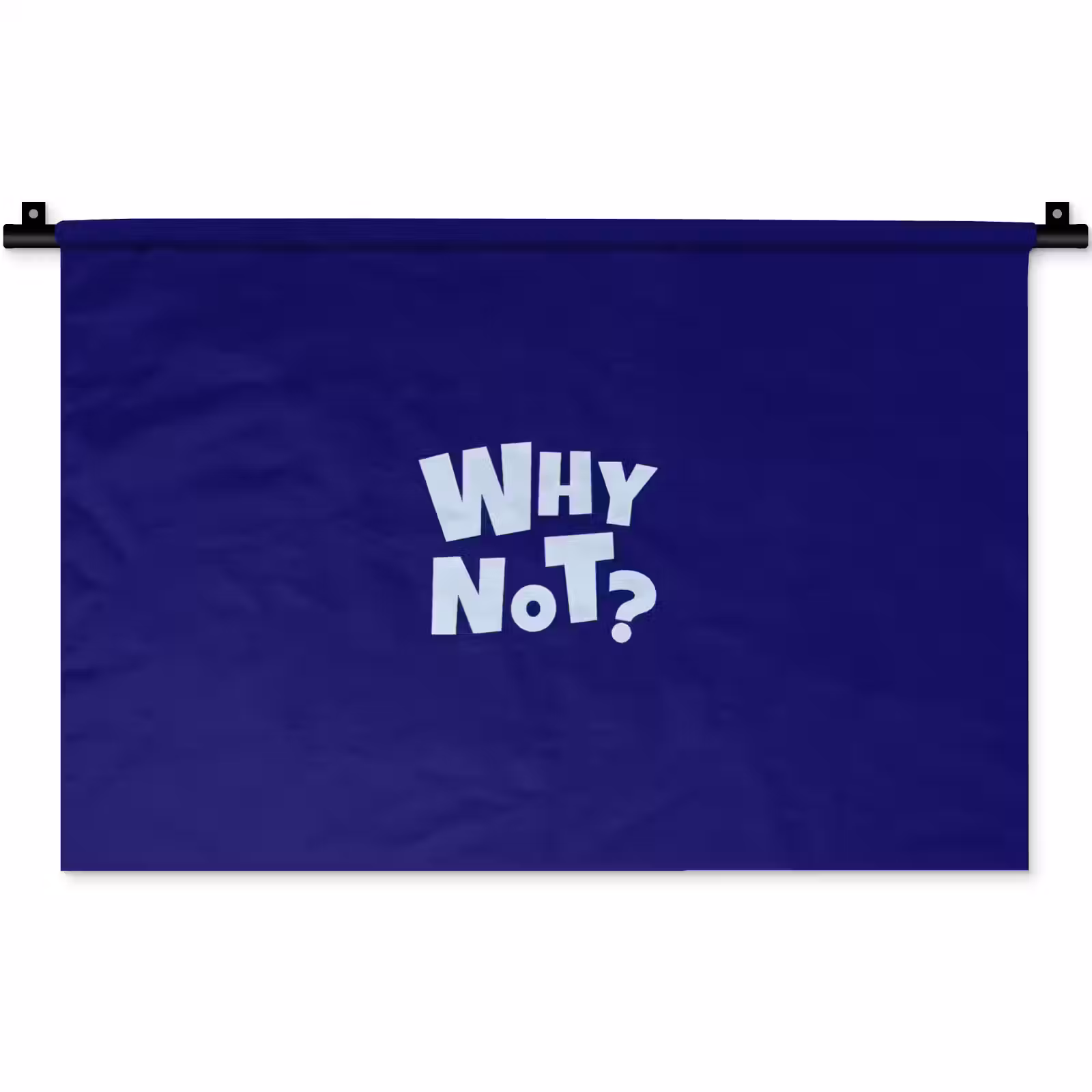 Wandkleed - Blauw - Why not - Minimalistisch — 1