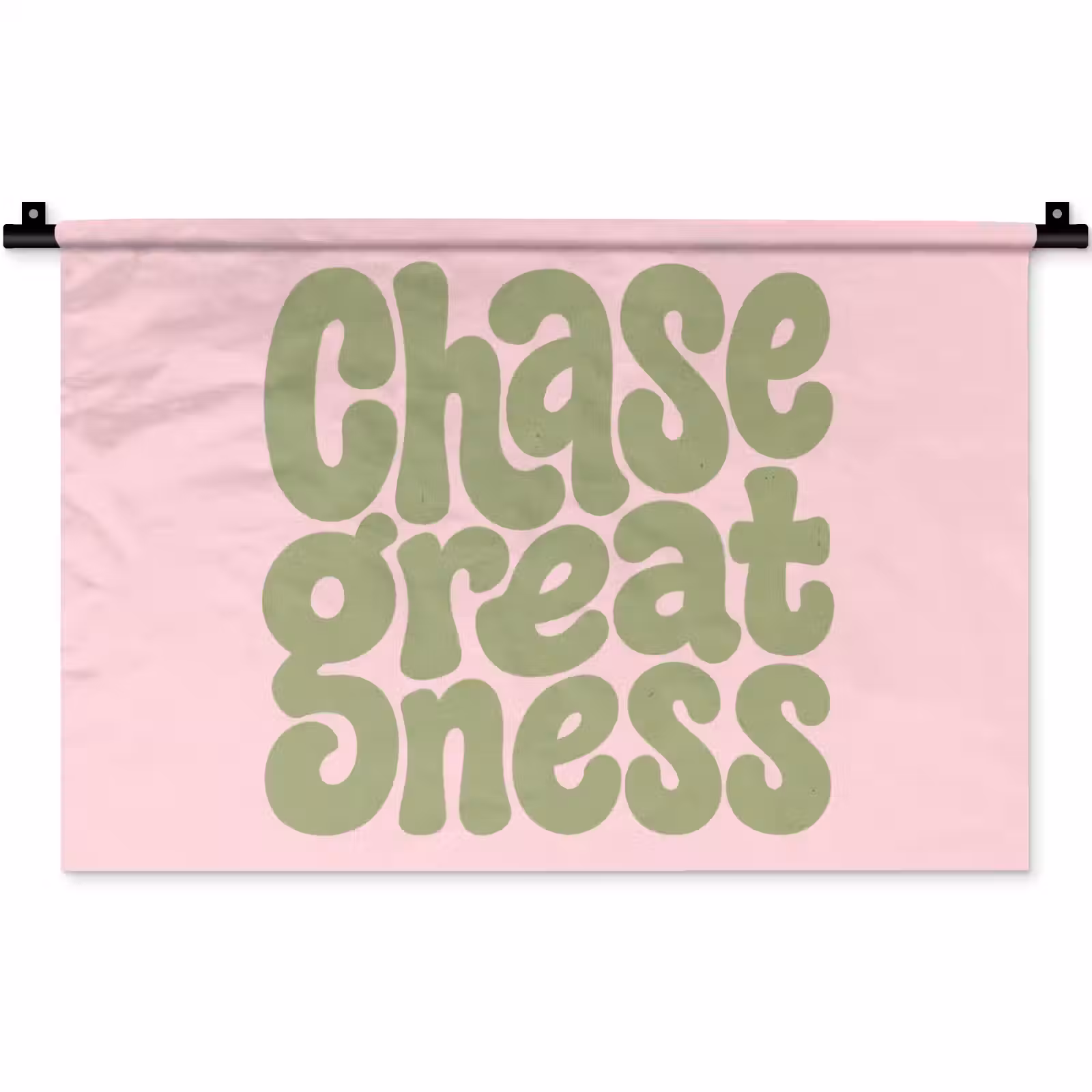 Wandkleed - Chase greatness - Groen - Roze - Retro — 1